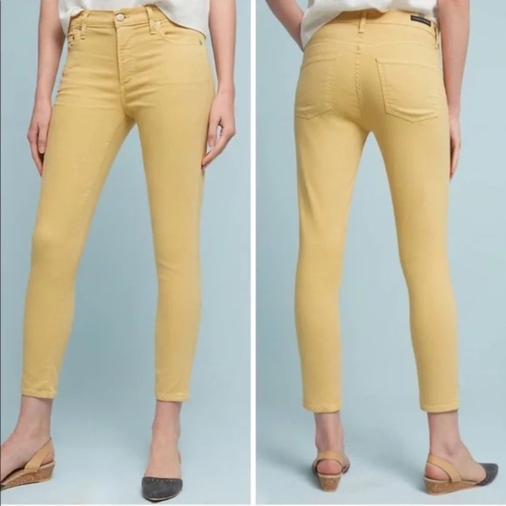 Citizens of Humanity Rocket Crop High-Rise in Mustard